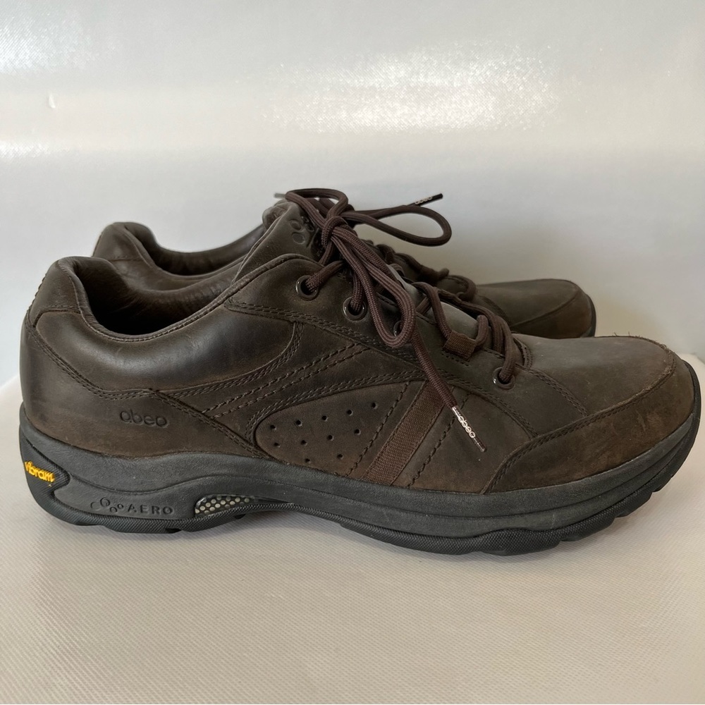 Abeo Atoka Brown Leather Sneakers Vibram Footwear